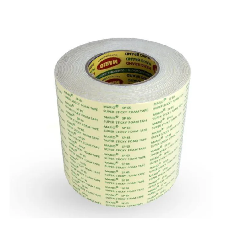 Double sided rubber foam tape