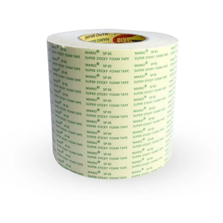 Double sided rubber foam tape